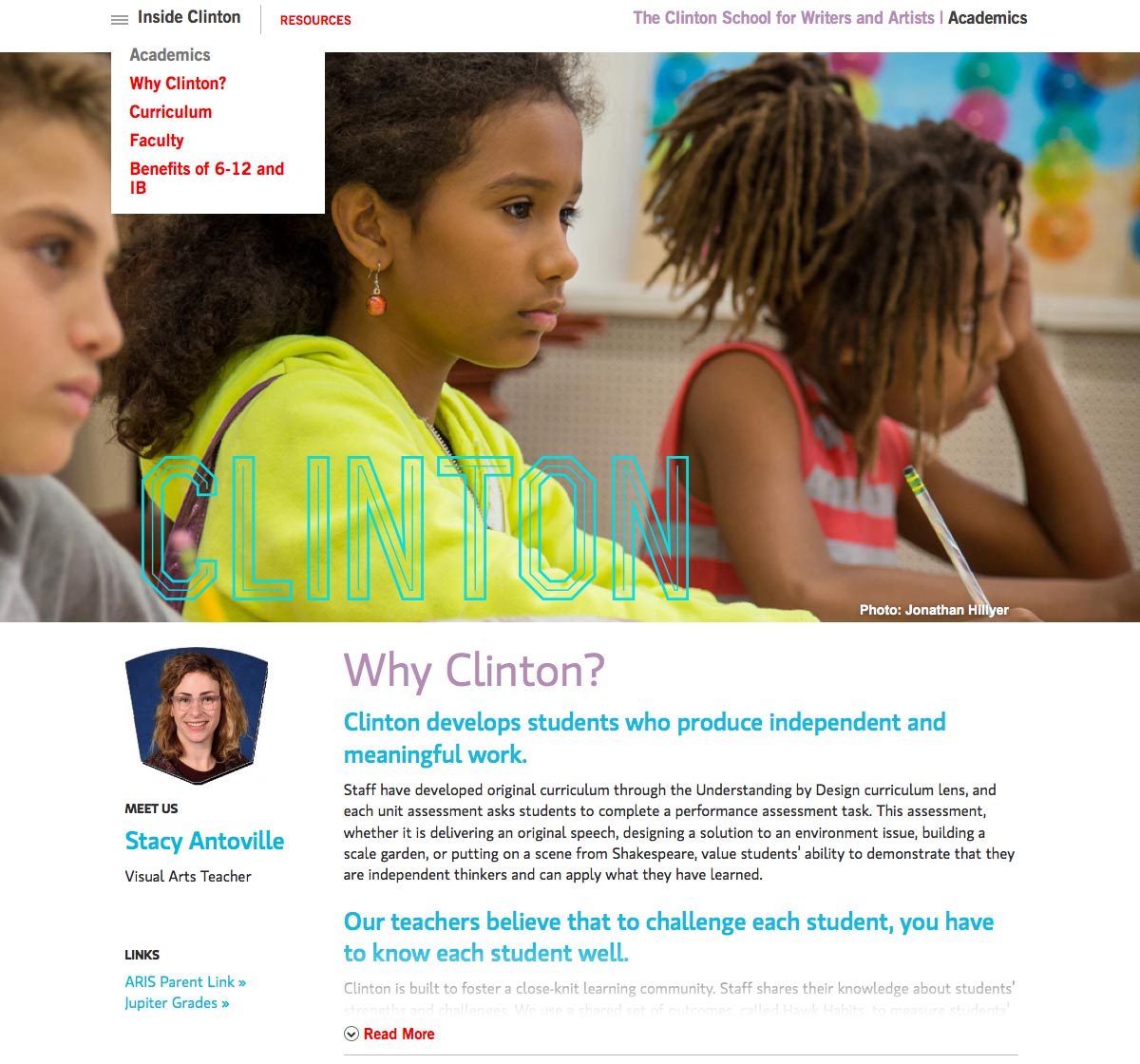 Coa Design Clinton School of Writers and Artists